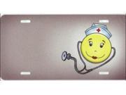 Smiley Face Nurse Offset Airbrush License Plate Free Names on Air Brush