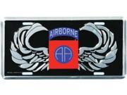82nd Airborne AA Wings License Plate