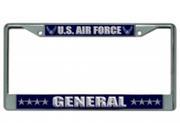 U.S. Air Force General Chrome License Plate Frame