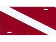 Dive Flag License Plate Free Personalization on this plate