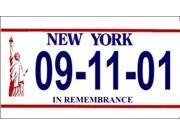 9 11 New York Motorcycle State Look Alike Plate