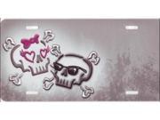 Boy Skull and Girly Skull Offset Airbrush Plate Free Names on this Air Brush