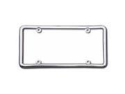 Classic Lite Chrome License Plate Frame Free Screw Caps with this Frame