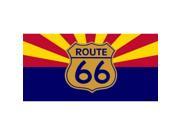Route 66 Arizona Flag Photo License Plate