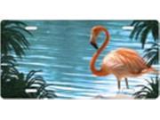 Pink Flamingo License Plate Free Personalization on this Plate