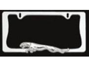 Jaguar Chrome License Frame. Free Screw Caps Included