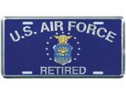 U.S. Air Force Retired License Plate
