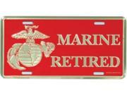 U.S. Marine Retired License Plate