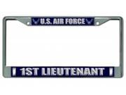 U.S. Air Force 1st Lieutenant Chrome Frame