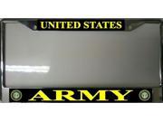 United States Army Photo License Plate Frame Free Screw Caps Included
