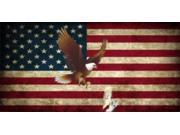 U.S. Flag Eagle Landing Photo License Plate