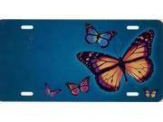Butterflies on Teal Airbrush License Plate Free Names on this Air Brush