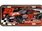 Ricky Rudd 28 NASCAR Plastic License Plate