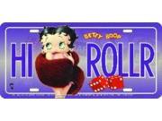 Betty Boop HI ROLLER License Plate