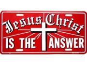 Jesus Christ is the Answer License Plate