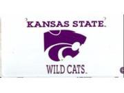 Kansas St. Wildcats White License Plate