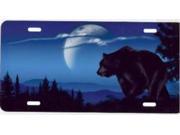 Brown Bear on Blue License Plate Free Personalization on this plate
