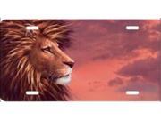 Lion Head Offset Airbrush License Plate Free Personalization on this Air Brush