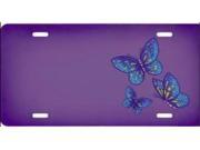 Butterflies on Purple Airbrush License Plate Free Names on this Air Brush