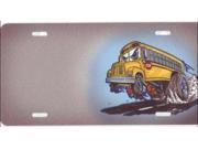 School Bus Offset Airbrush License Plate Free Personalization on this Air Brush