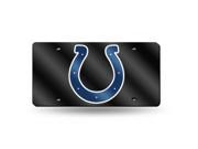 Indianapolis Colts Black Laser License Plate