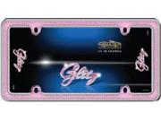 Glitz Pink Bling Diamond Plastic License Plate Frame