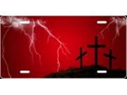 Calvary Lightning Red Airbrush License Plate Free Names on this Air Brush