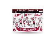 Wisconsin Badgers Family Decal Set