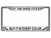 If The Shoe Fits Photo License Plate Frame Free Screw Caps with this Frame
