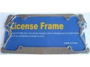 Twin Ladies Chrome License Plate Frame