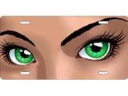 Green Eyes Airbrush License Plate Free Personalization on this Air Brush