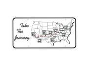 Route 66 Take the Journey Photo License Plate