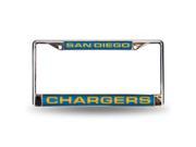 San Diego Chargers Laser Chrome Frame