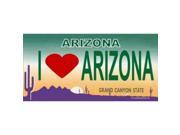 Arizona I Love Arizona Photo License Plate Free Personalization on this Plate