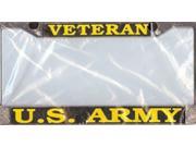 U.S. Army Veteran License Plate Frame Free Screw Caps with this Frame