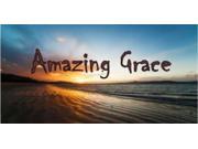 Amazing Grace Beach Scene Photo License Plate