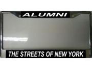 Streets Of New York Alumni Photo License Frame. Free Screw Caps Included