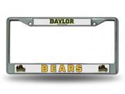 Baylor Bears Chrome License Plate Frame Free Screw Caps with this Frame