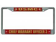USMC Chief Warrant Officer 3 Chrome Frame