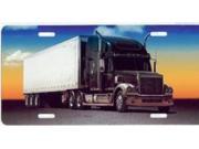 Full Color Semi Truck License Plate Free Personalization on this Plate
