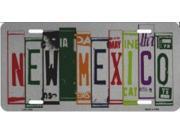 New Mexico Cut Style Metal License Plate
