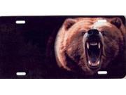 Grizzly Bear Offset Airbrush License Plate Free Names on Air Brush