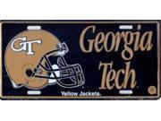Georgia Tech with Helmet License Plate
