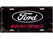 Ford Racing on Black License Plate