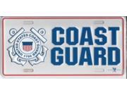 Coast Guard Metal License Plate