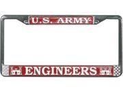 U.S. Army Engineers License Plate Frame Free Screw Caps with this Frame