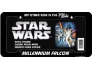 Millennium Falcon Plastic License Plate Frame