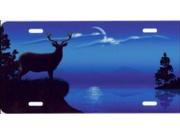 Blue Deer Island License Plate Free Personalization on this plate