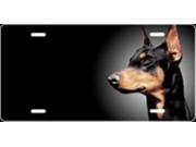 Doberman Airbrush License Plate Free Personalization on this Air Brush