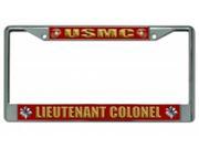 USMC Lieutenant Colonel Chrome License Plate Frame